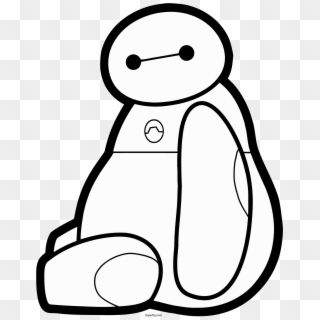 Baymax Stay Png Clipart - Baymax Sitting, Transparent Png