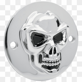 Drag Specialties Chrome Skull 2 Hole Points Cover 70-18 - Harley-davidson, HD Png Download