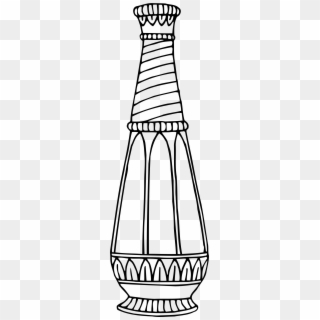 This Free Icons Png Design Of Vase 11 Line Drawing - Vase Line Line Drawing, Transparent Png