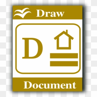 Free Vector Libre Office Draw Icon - Draw De Libreoffice Logo, HD Png Download