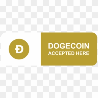Dogecoin Accepted Here Sign - Dogecoin Accepted Here Sticker, HD Png Download