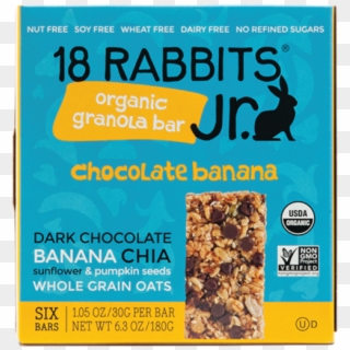 18 Rabbits Granola Bar, Organic, Chocolate Banana - Muesli, HD Png Download