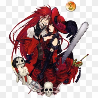 Is This Your First Heart - Madam Red And Grell Sutcliff, HD Png Download