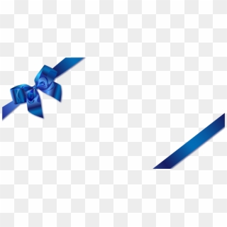 Hand Painted Blue Bow Transprent Png Free - 藍 色 蝴蝶結 Png, Transparent Png