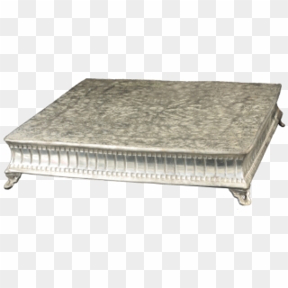 Silver Column Cake Stand Sq - Coffee Table, HD Png Download