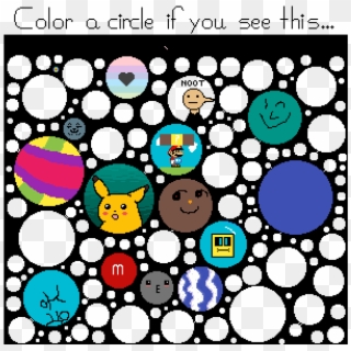 Color A Circle If You See This - Circle, HD Png Download