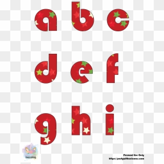 Christmas Clip Art Letters, HD Png Download