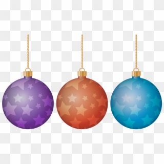 Christmas Holiday Xmas Ornament Stars Purple Red - Christmas Ornament, HD Png Download
