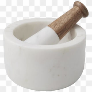 Marble Mortar & Pestle - Mortar And Pestle White Marble, HD Png Download