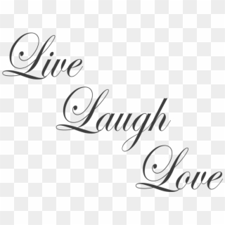 Tattoo Fonts Names Cursive - Live Laugh Love Cursive, HD Png Download