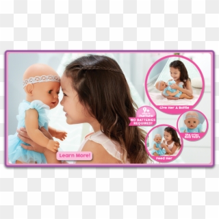 Learn More About Baby Born Interactive Dolls - Baby Born Doll Ad, HD Png Download