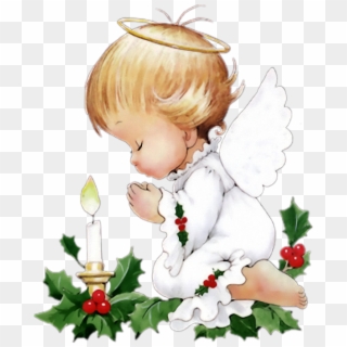 Ruth Morehead Angel Illustration, Vintage Christmas - Baby Angel Praying, HD Png Download