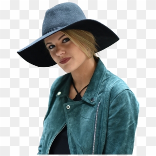 Isolated Woman Model - Model With Hat Png, Transparent Png