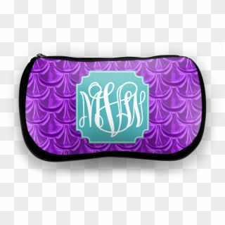 Make Up Bag Mermaid Scales Purple - Circle, HD Png Download