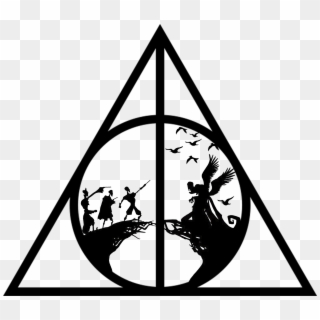 Deathly Hallows, Third, Darth Vader, Brother, Sibling - Symbol Harry Potter Deathly Hallows, HD Png Download