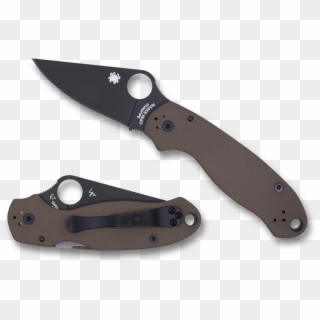 Spyderco C223gpbnbk Para Military - Spyderco Paramilitary 3 Scales, HD Png Download