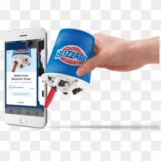 To Get A Free Small Blizzard Treat At Dairy Queen Download - Dairy Queen Phone App, HD Png Download