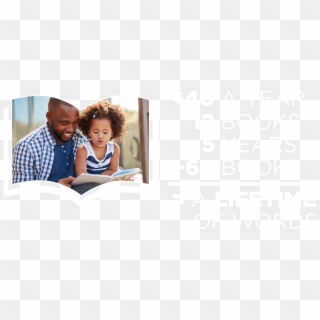 Fatherdaughterreading - Learning, HD Png Download