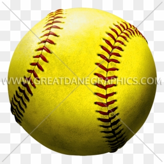 Softball Clipart Clear Background - Softball Png, Transparent Png