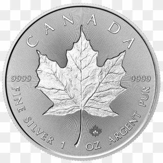 Incuse Maple Leaf - Silver Maple Leaf Incuse Coin, HD Png Download