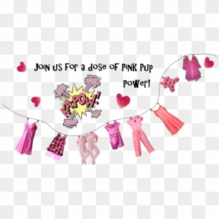 Pink Pups Pink Pj Pawty Header - Love, HD Png Download