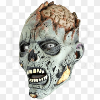 Open Brain Zombie Mask - Mask, HD Png Download