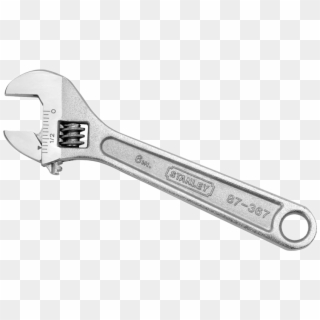 Monkey Wrench Png - Stanley Adjustable Wrench, Transparent Png