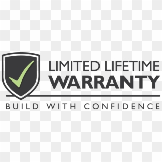 Limited Lifetime Logo - Build With Confidence Lifetime Warranty, HD Png Download
