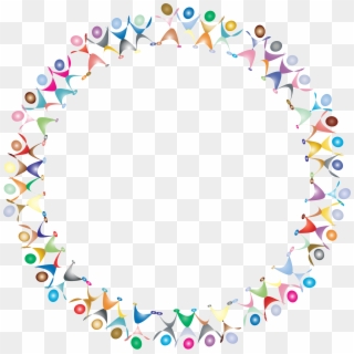 This Free Icons Png Design Of Dancing People Circle - People In A Circle Drawing, Transparent Png