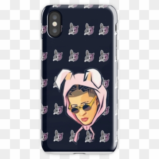Bad Bunny Inspired Iphone X Snap Case - Bad Bunny Wallpaper Iphone, HD Png Download