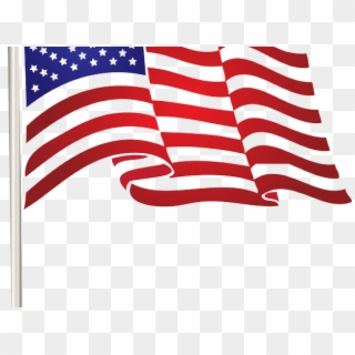 Quote Flag Clipart Png - 4th Of July Flag Clip Art, Transparent Png