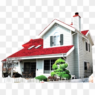 House With Red Roof - Red Roof House Png, Transparent Png