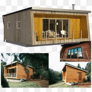 Small Flat Roof House, HD Png Download
