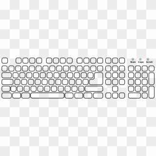 Clavier Without Labels Shapes Only - Computer Keyboard To Label, HD Png Download