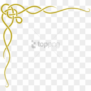 Free Png Gold Vector Border Png Png Image With Transparent - Vines Clipart Black And White, Png Download