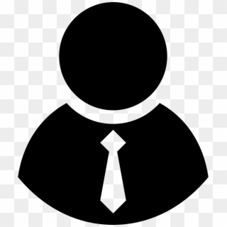 Person Svg Tie Icon - Man With Tie Icon, HD Png Download