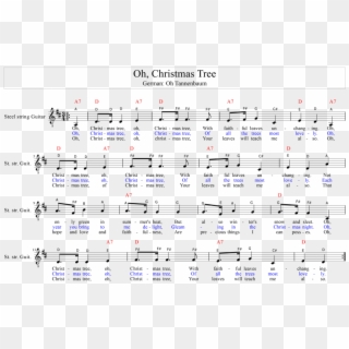 Christmas Song Oh Christmas Tree Demch O History Chords - Oh Christmas Tree, HD Png Download