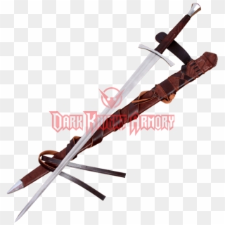15th Century Hand And A Half Sword With Scabbard - Sword, HD Png Download
