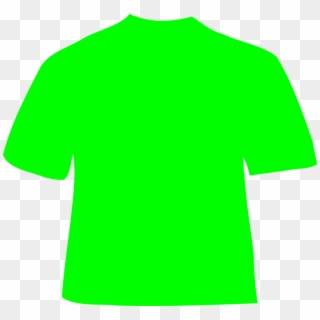 T-shirt Shirt Clothing Man Green Casual Cotton - Neon Green Shirt Clipart, HD Png Download
