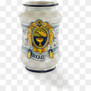 Picture Of Ceramic Jar With Aboca Crest, HD Png Download