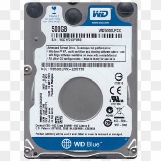 Western Digital Hdd Wd5000lpcx Mobile 500g - Wdc Wd5000lpvx 22v0tt0, HD Png Download