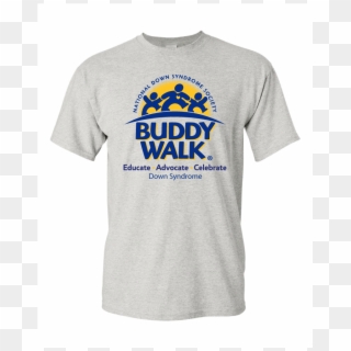 Adult Heavy Cotton T-shirt - Buddy Walk, HD Png Download