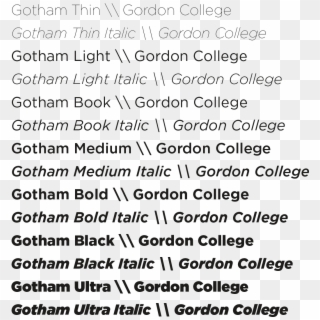 Example Gotham - Gotham Font, HD Png Download