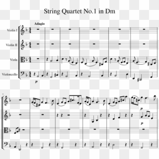 Yet Another String Quartet From A Beginnerplease Share - Gehrman The First Hunter Sheet, HD Png Download