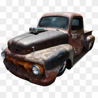 Clip Freeuse Library Chevy Svg Antique Truck - Rusty Old Car Png, Transparent Png