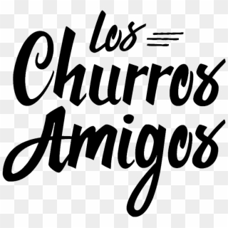 Los Churros Amigos Logo Black - Calligraphy, HD Png Download
