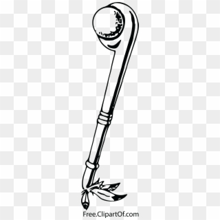 Free Clipart Of A Black And White Tomahawk With Feathers, HD Png Download