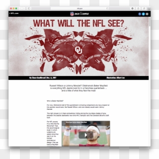 Http - //www - Nfl - Com/labs/cfb247/baker Mayfield/baker - Skull, HD Png Download