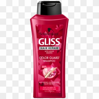 Gliss Us Color Guard Shampoo - Schwarzkopf Gliss Fiber Therapy Shampoo, HD Png Download