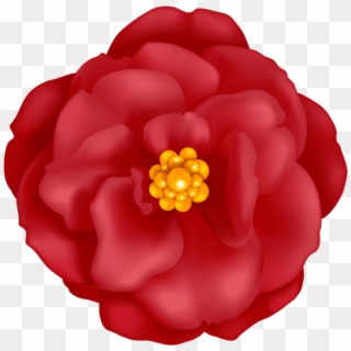 Free Png Red Flower Decorative Png Images Transpa - Japanese Camellia, Transparent Png